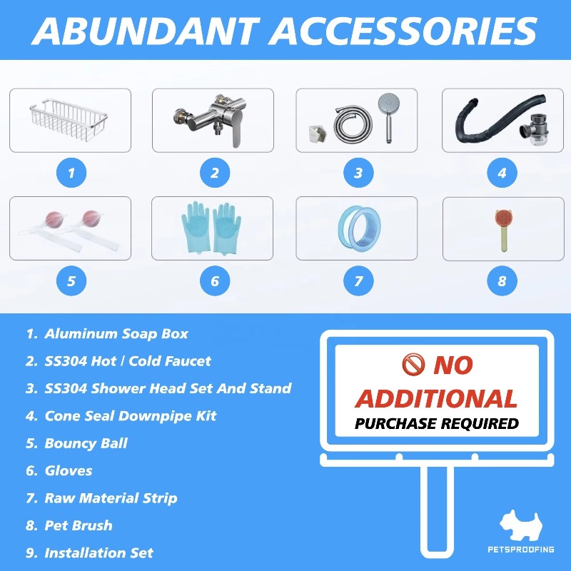 Bak Mandi Anjing Ukuran Kecil  - Pet Supplies Wash Station ulasan dan harga